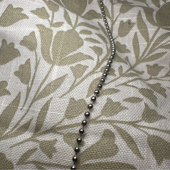 Handmade women’s mustache necklace black on Silvertone ball chain. - Picture 2 of 6